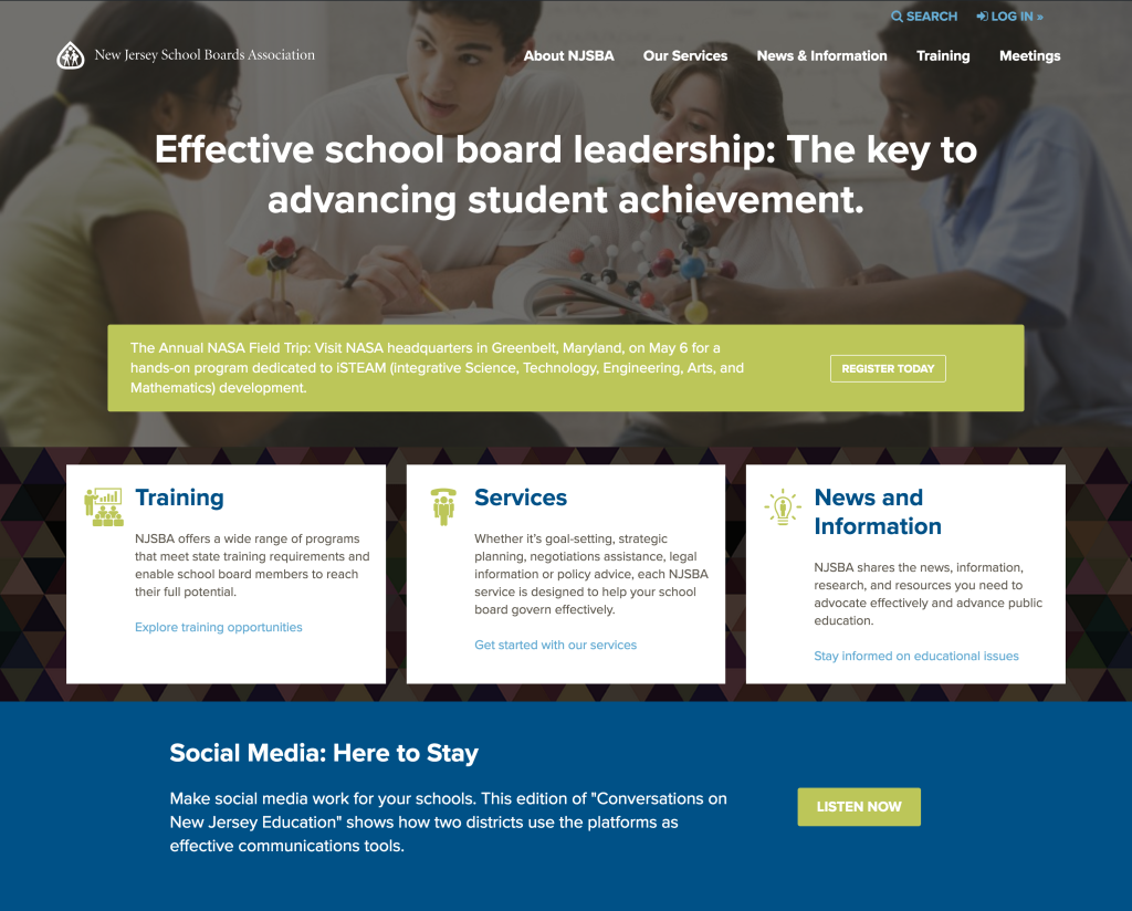 New NJSBA Website