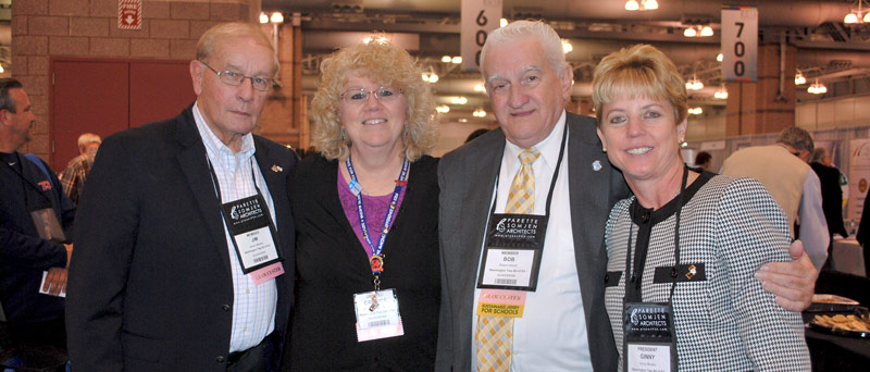Members of the Washington Township (Gloucester County) Board of Education, left to right: James Murphy, Candice D. Zachowski, Robert Abbott, board vice president, and Ginny Murphy, board president.