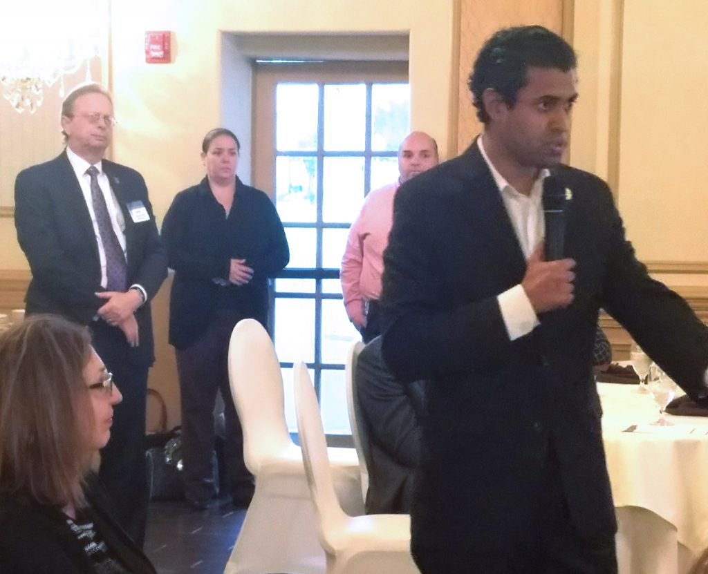 Senator Vin Gopal (District 11) addressed the members of the Monmouth County School Boards Association. 