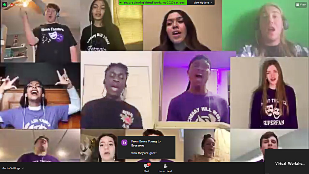 Students from Cherry Hill West High School, who opened the conference Tuesday, were among the many student groups who delivered outstanding performances during the virtual conference.