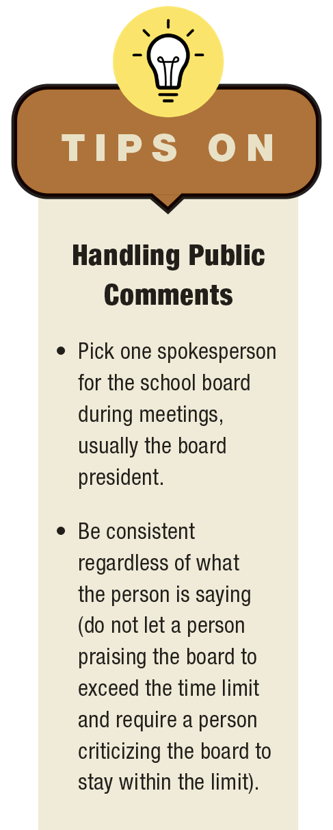 Handling Public Comments