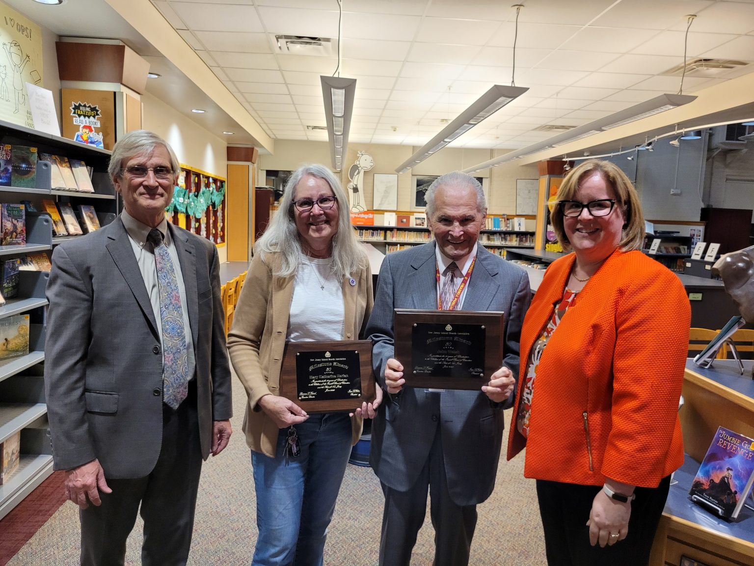 Oradell Board Members Honored for 30 Years of Service New Jersey School Boards Association