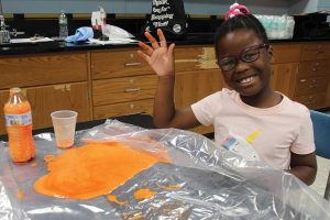 A student at Mad Scientist Camp