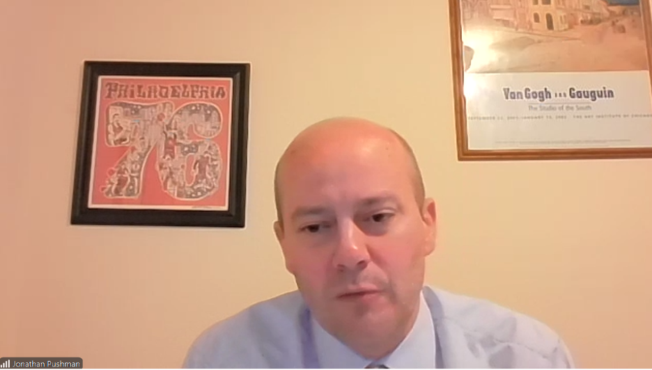 Jonathan Pushman screenshot during video meeting