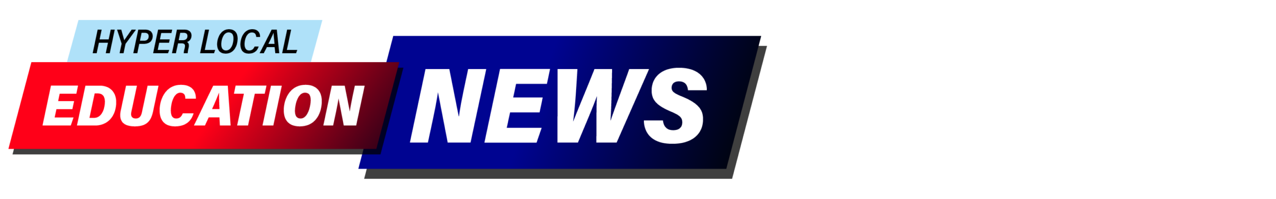 NJSBA Hyper Local News text in a red to blue gradient box