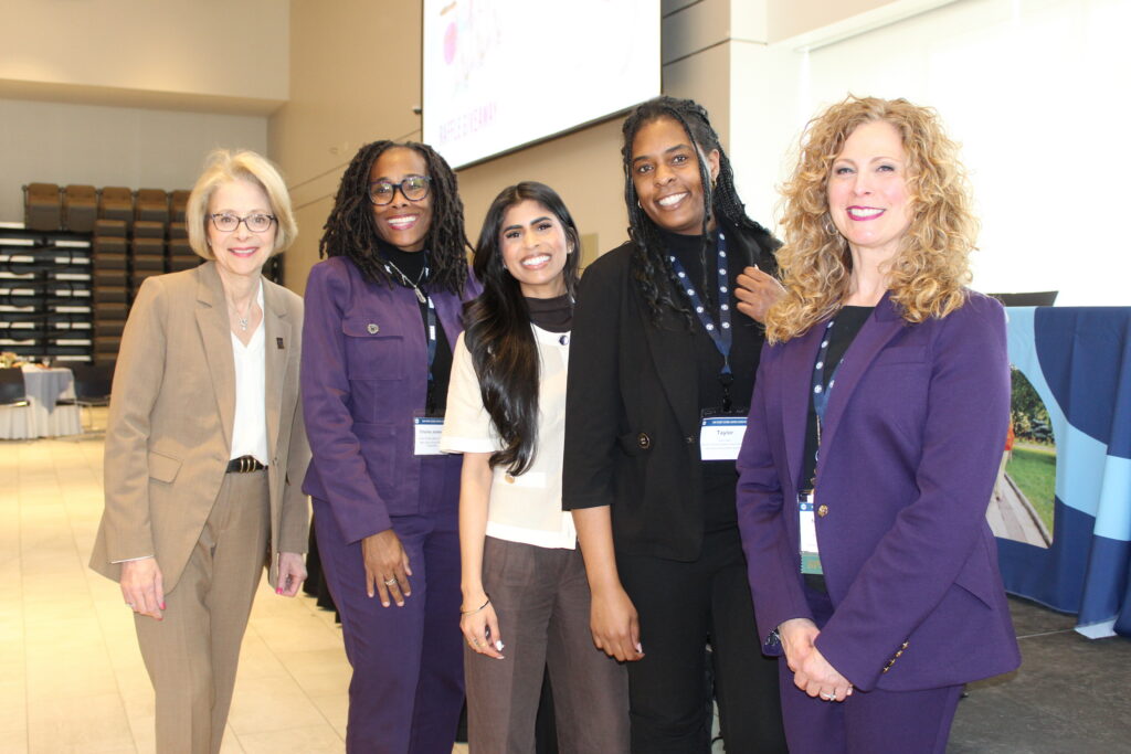 NJSBA Immediate Past President Dr. Karen Cortellino, NJSBA Chief Public Affairs Officer Chanta L. Jackson, NJSBA Executive Assistant to Human Resources and the Deputy Director Soumya Atluri, NJSBA Senior Member Technical Support & Data Coordinator Taylor Salton, Alle Breve Consulting CEO Dr. Nicole Alioto pose for photo together
